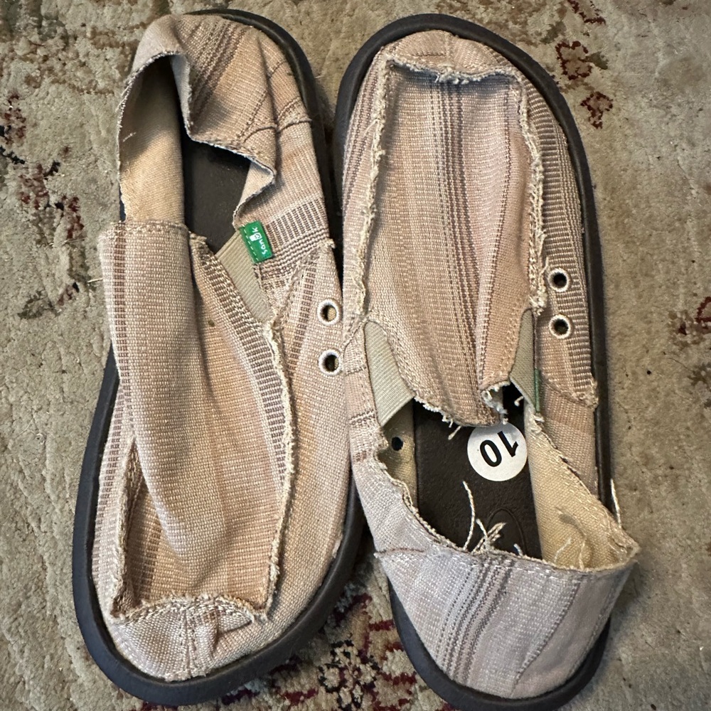 Casual Tan Slip-On Shoes